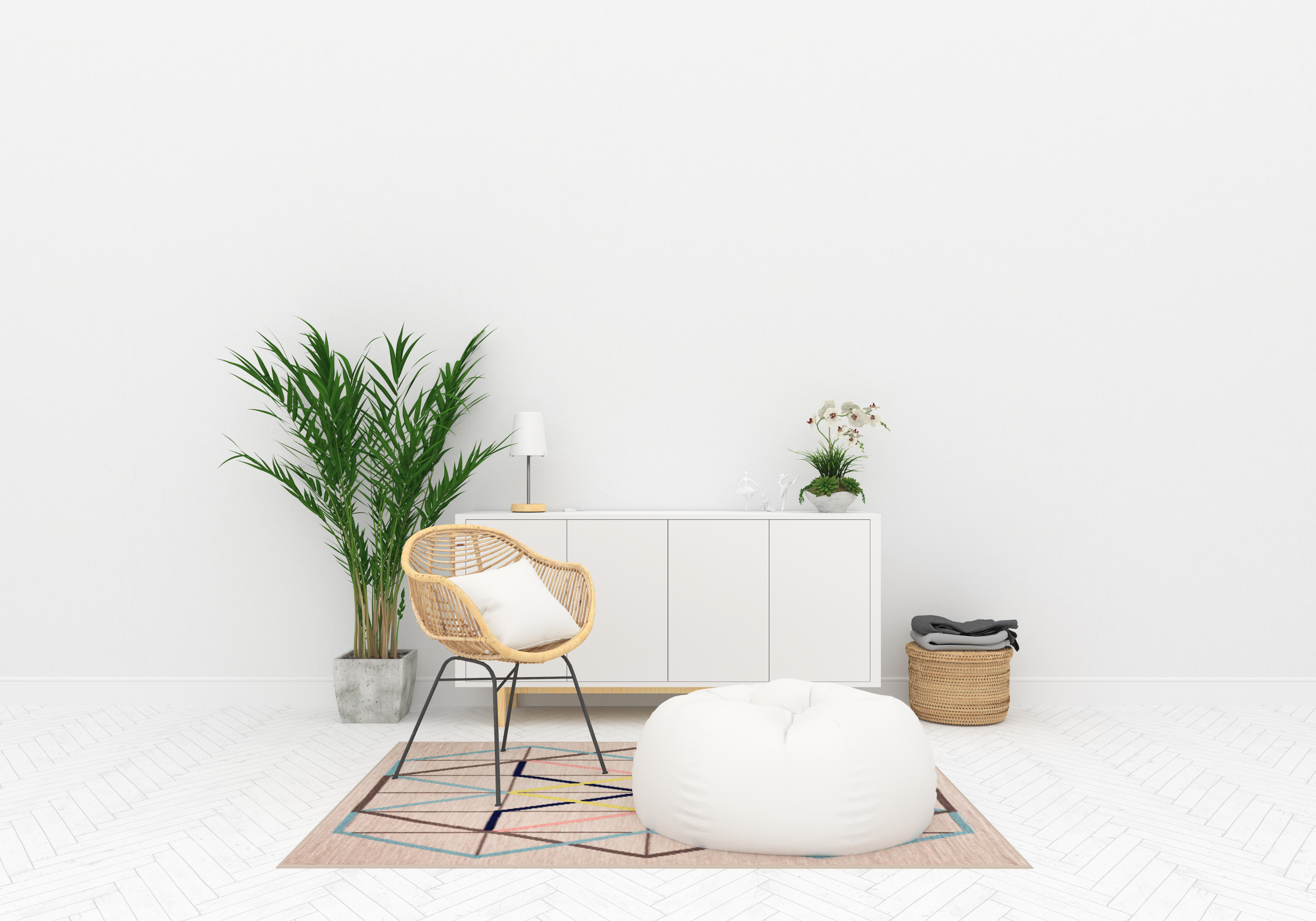 Aesthetic living room interior